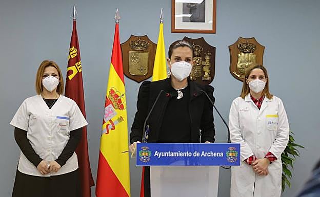 La alcaldesa de Archena pidiendo el autoconfinamiento de la población.