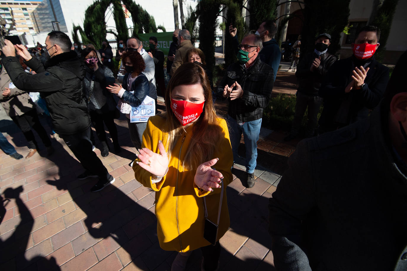Fotos: Protesta de los hosteleros este jueves en San Esteban