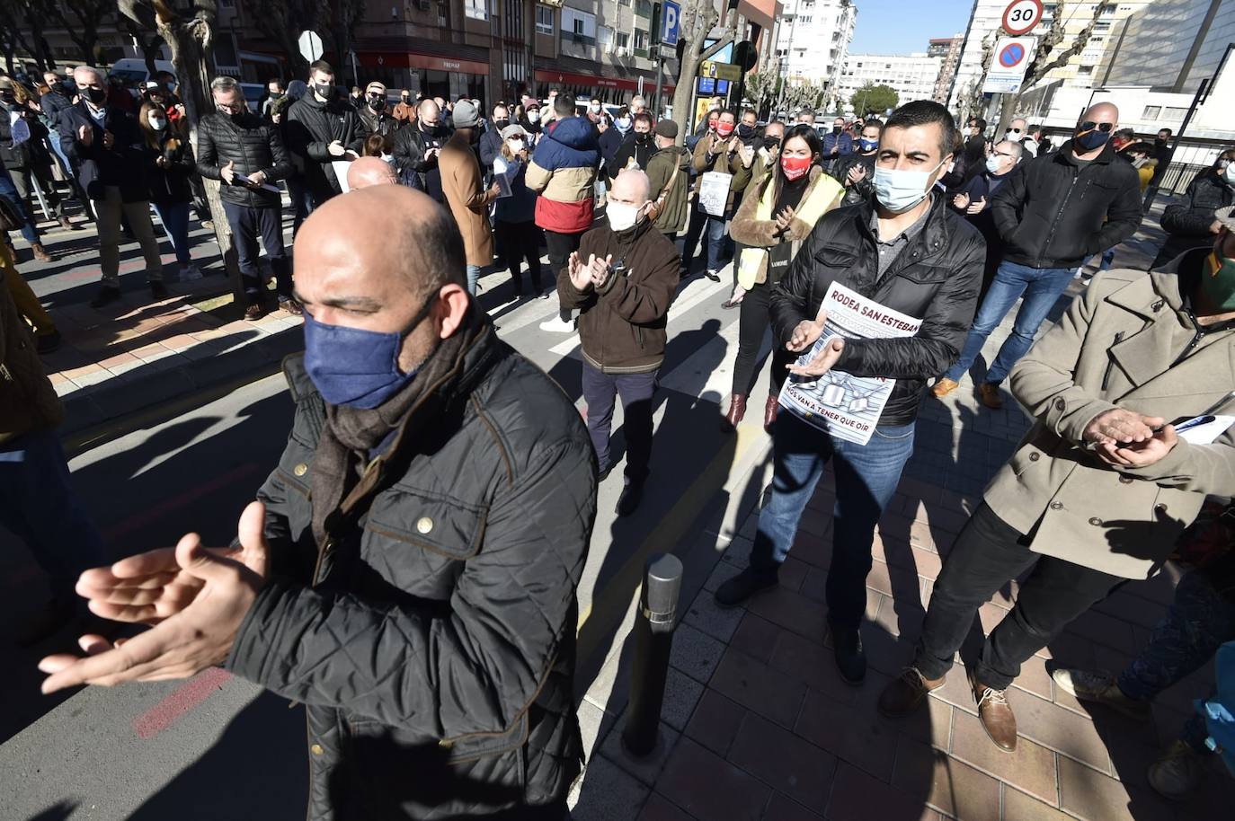 Fotos: Protesta de los hosteleros este jueves en San Esteban
