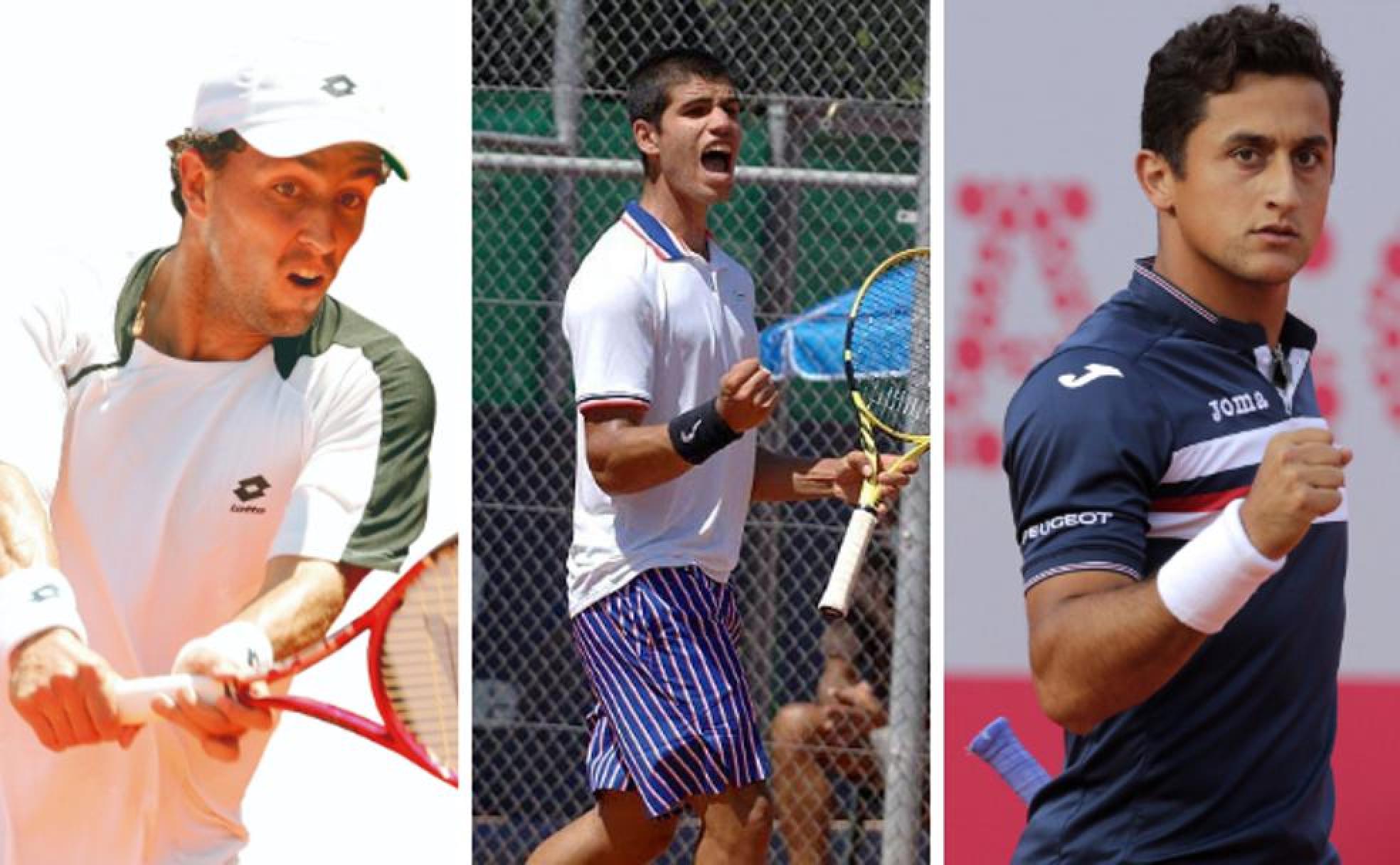 Juancho Marín, Carlos Alcaraz y Nico Almagro. 