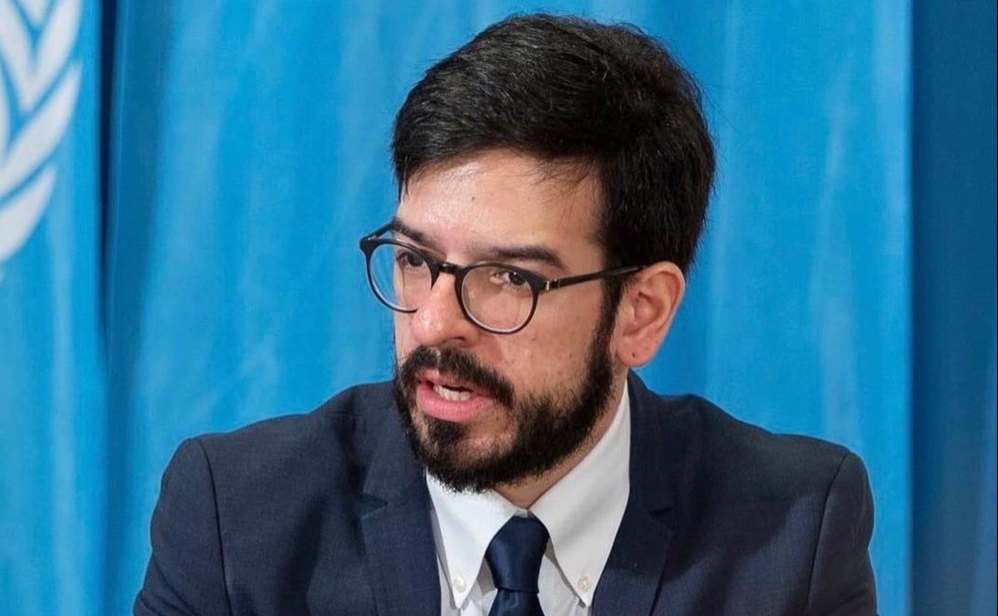 Miguel Pizarro, durante una intervención en la ONU.