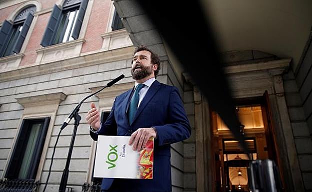 Ivan Espinosa de los Monteros, portavoz de Vox. 