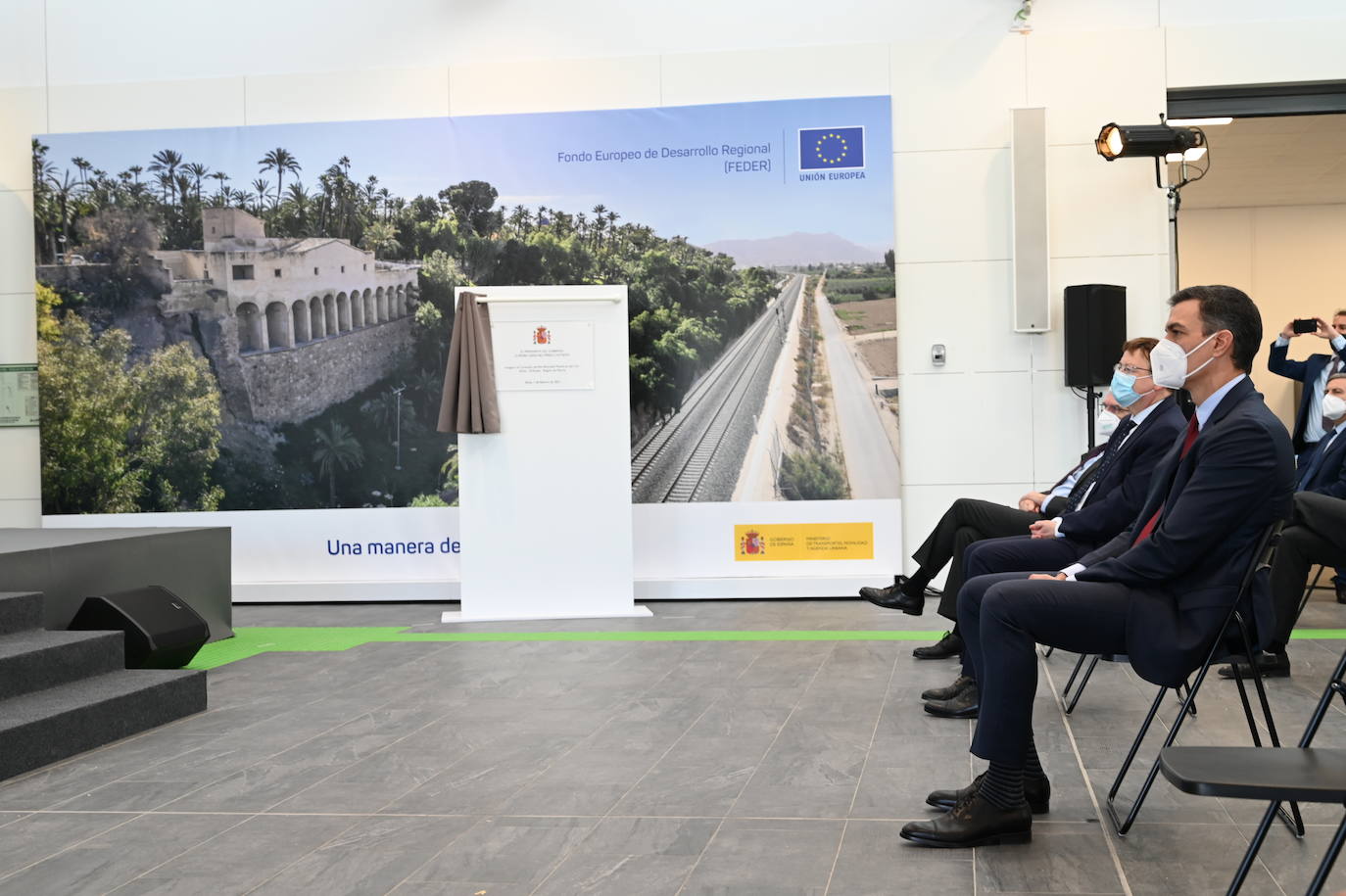 Fotos: Inauguración de la línea de AVE Orihuela-Madrid que contó con la presencia de Pedro Sánchez