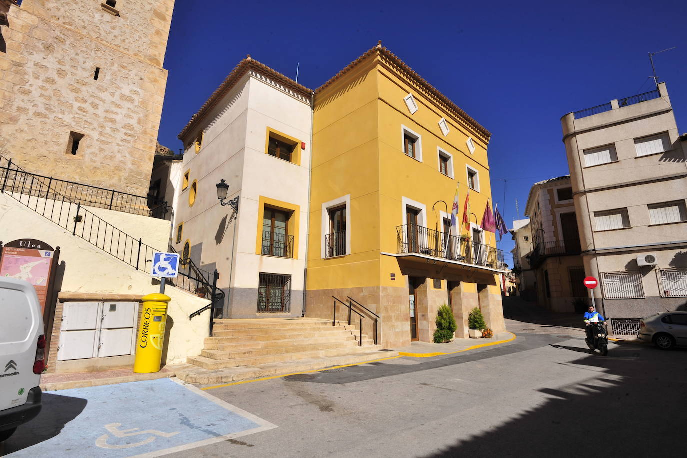 El Ayuntamiento de Ulea, en una fotografía de archivo.