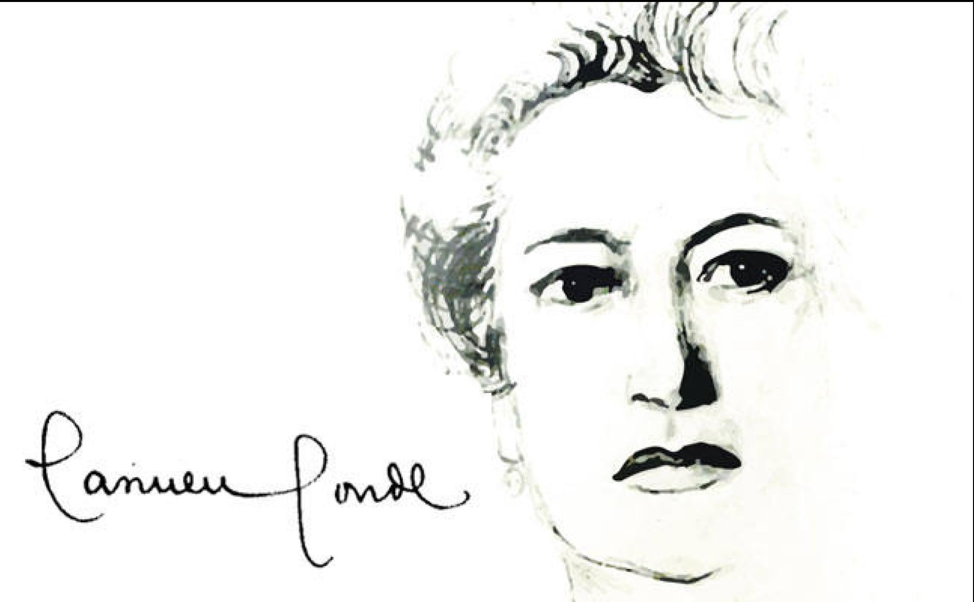 Retrato de la escritora y poeta cartagenera depositado en el Patronato Carmen Conde-Antonio Oliver. 