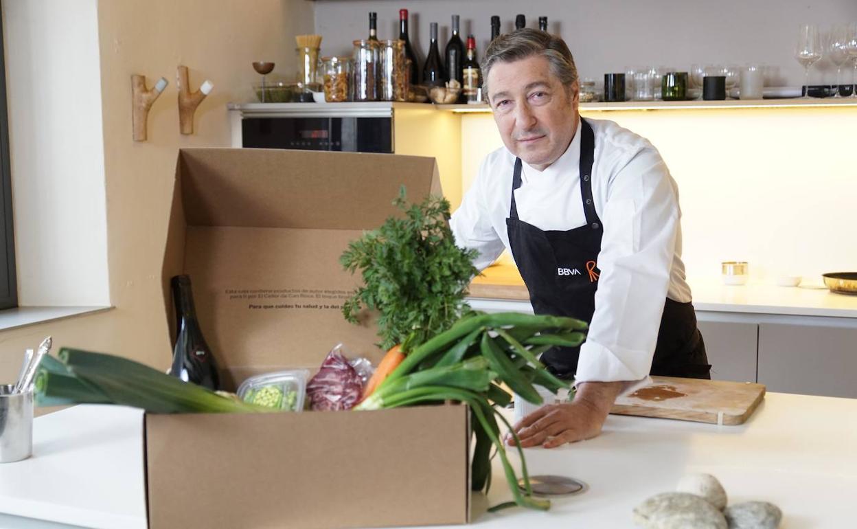Joan Roca presenta la cesta de febrero de 'Gastronomía Sostenible'.