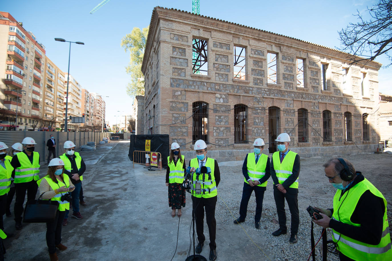 Fotos: La corporación municipal visita las obras de la Cárcel Vieja de Murcia