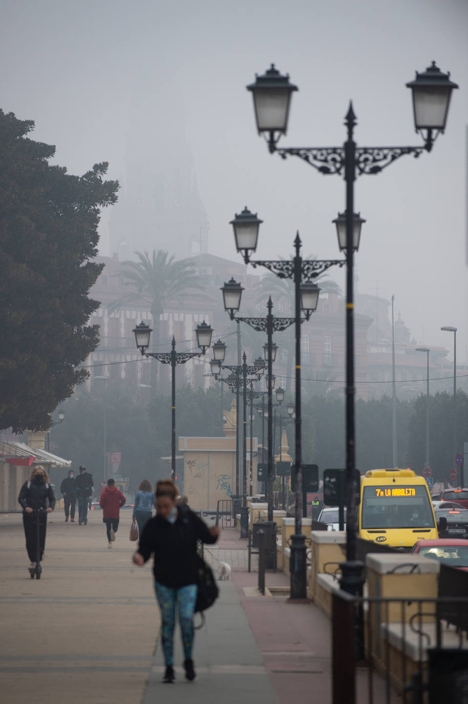 Fotos: Murcia amanece cubierta de niebla
