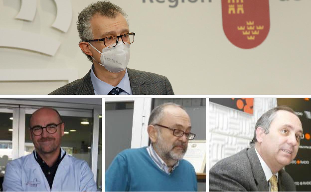 Juan José Pedreño, Francisco José Ponce Lorenzo, José Jesús Guillén Pérez y Jesús María Cañavate Gea