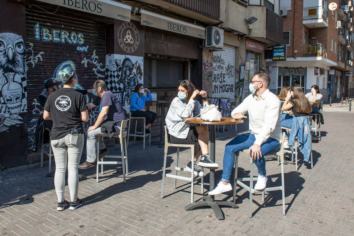 Fotos: Ambiente en las terrazas de Murcia el segundo día de su reapertura