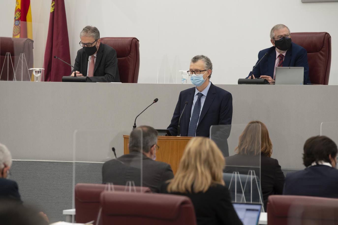 Fotos: Primera comparecencia en la Asamblea del consejero de Salud