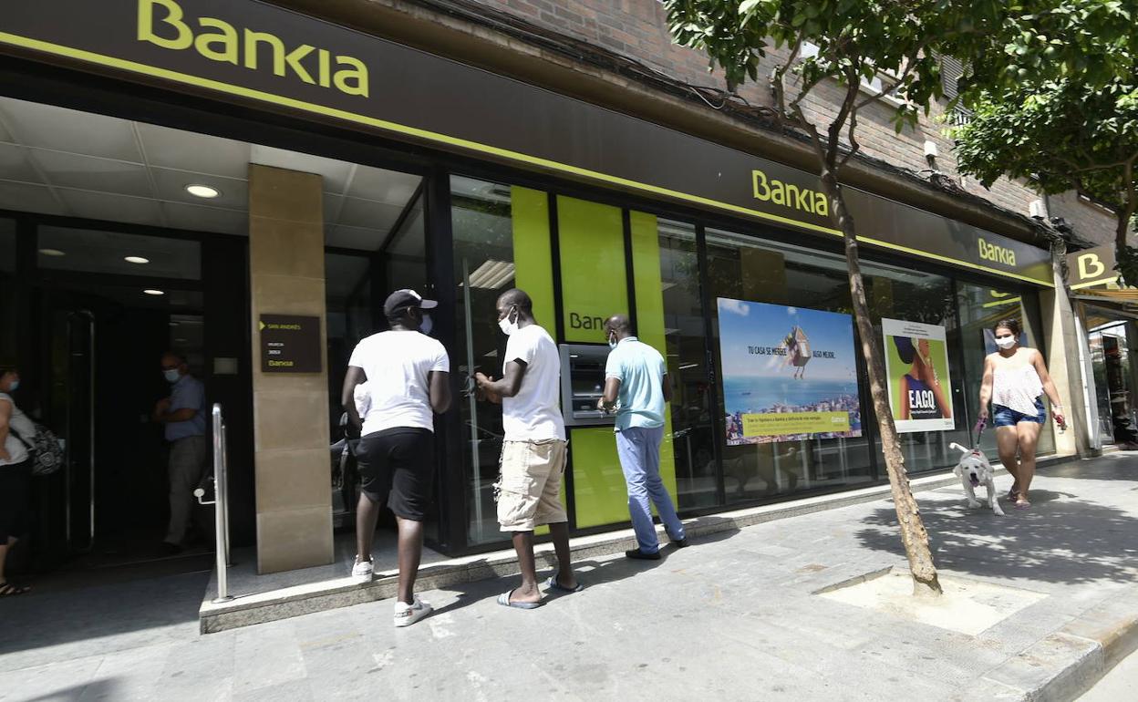 Oficina de Bankia en Murcia, en una imagen de archivo.