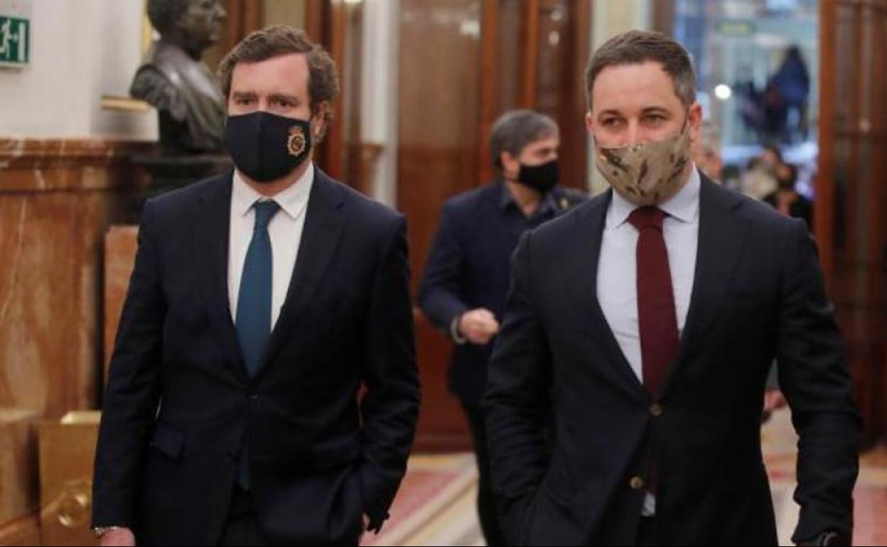 Iván Espinosa de los Monteros y Santiago Abascal en una foto de archivo.
