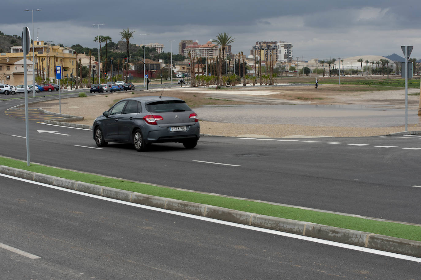 Fotos: El Plan Rambla «supera» el primer examen de inundabilidad tras la construcción del vial