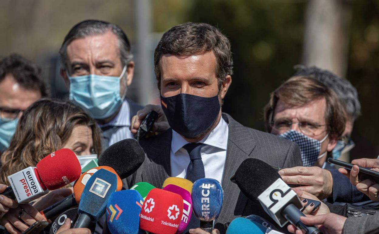 Pablo Casado, en el acto por las víctimas del 11-S.