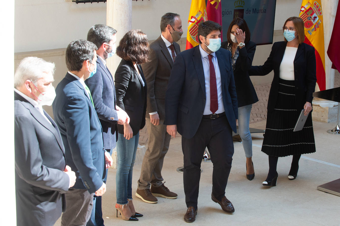 Fotos: Miras y Franco explican el acuerdo alcanzado para desactivar la moción de censura presentada por Ciudadanos y PSOE