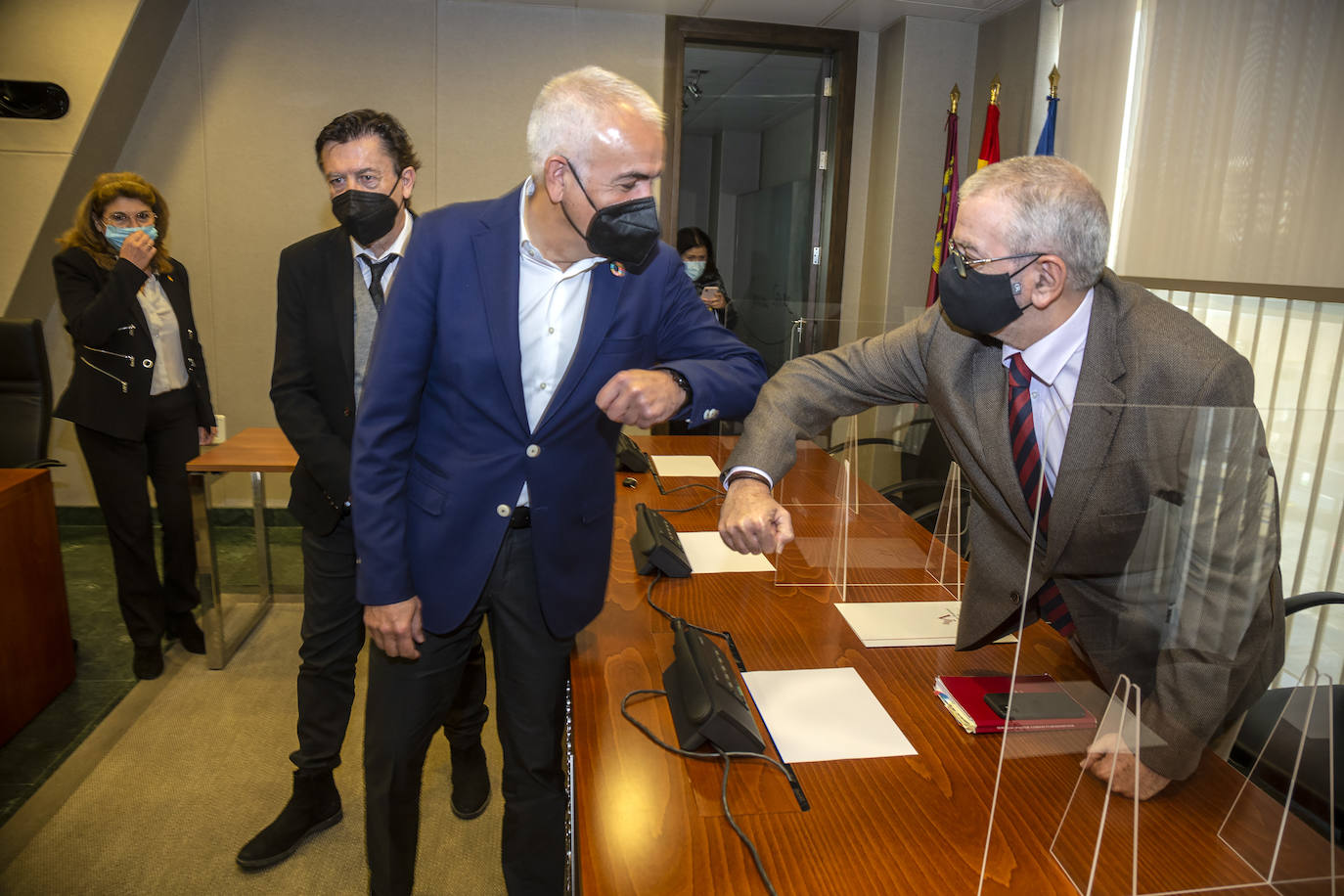 Fotos: Junta de Portavoces en la Asamblea regional, este lunes