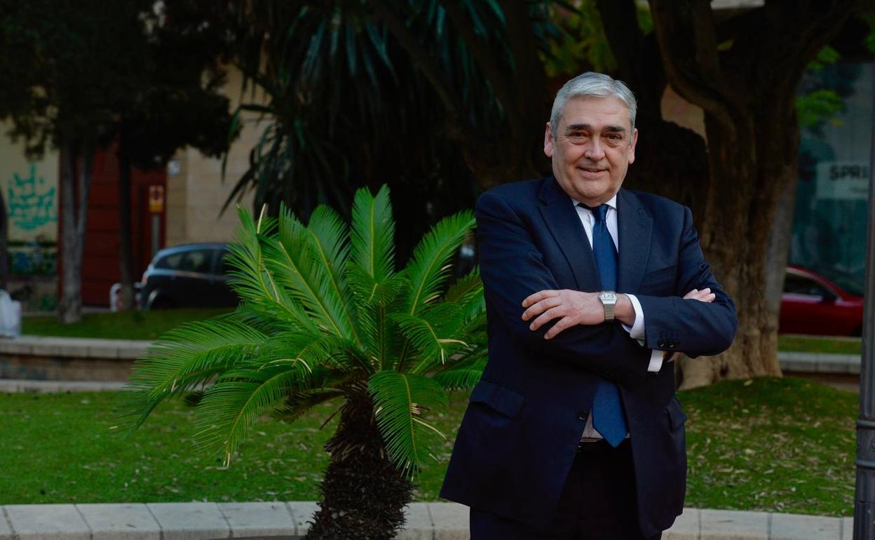 Francisco Álvarez, ayer, en Alcantarilla. 