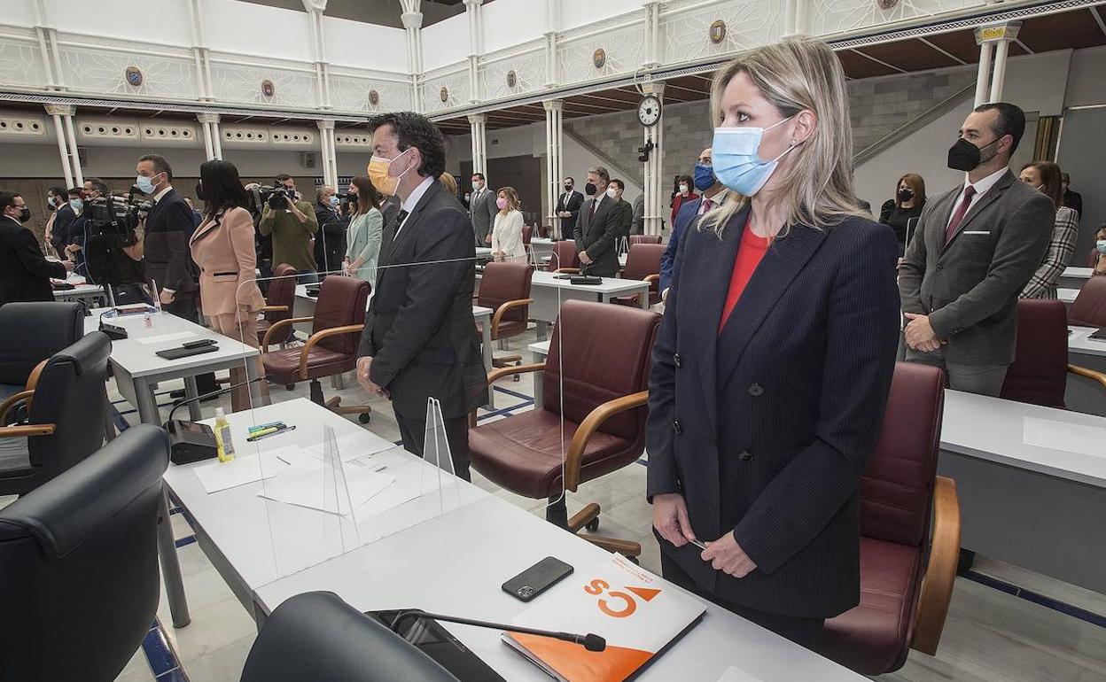 Ana Martínez Vidal, en la Asamblea Regional.