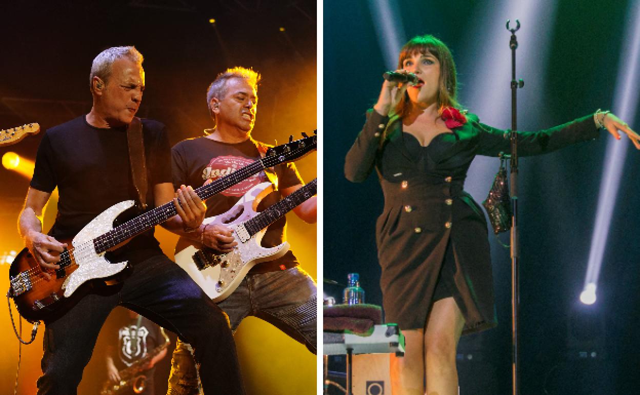 Hombres G y Rozalén.