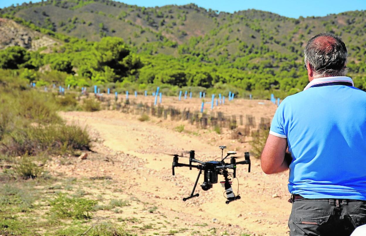 Trabajos con drones. 