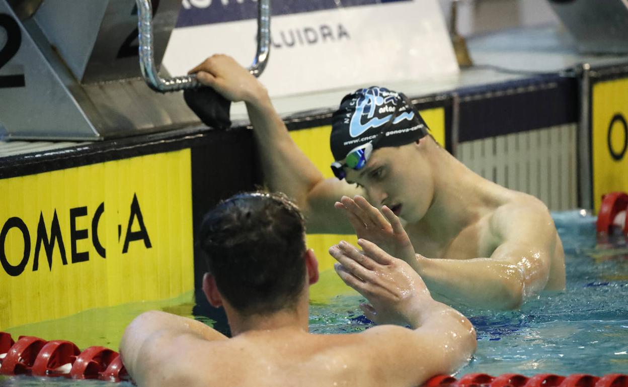 Alejandro Puebla, en el campeonato de España celebrado en Sabadell. 