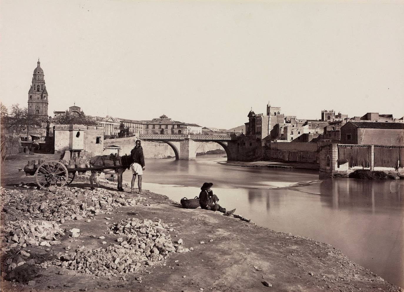 Murcia en 1863, por J. Laurent.