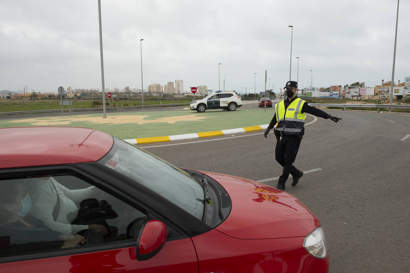 Fotos: Control de acceso a La Manga