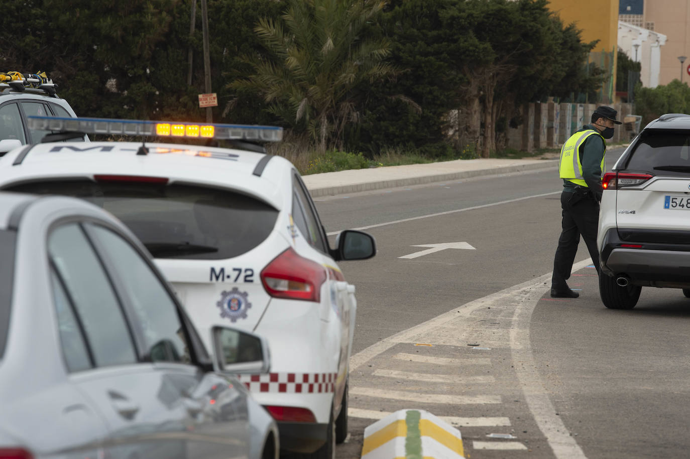 Fotos: Control de acceso a La Manga