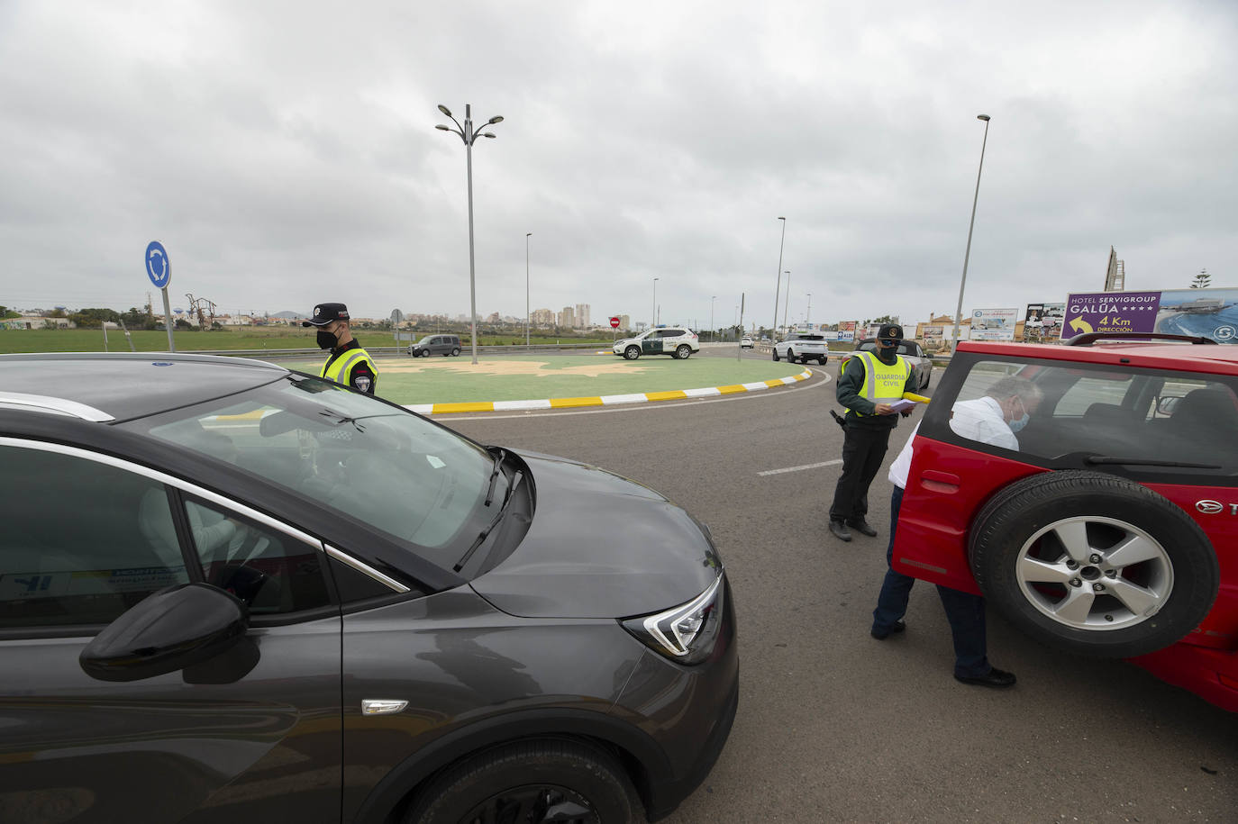 Fotos: Control de acceso a La Manga