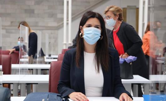 Miriam Guardiola en la Asamblea Regional en una foto de archivo.