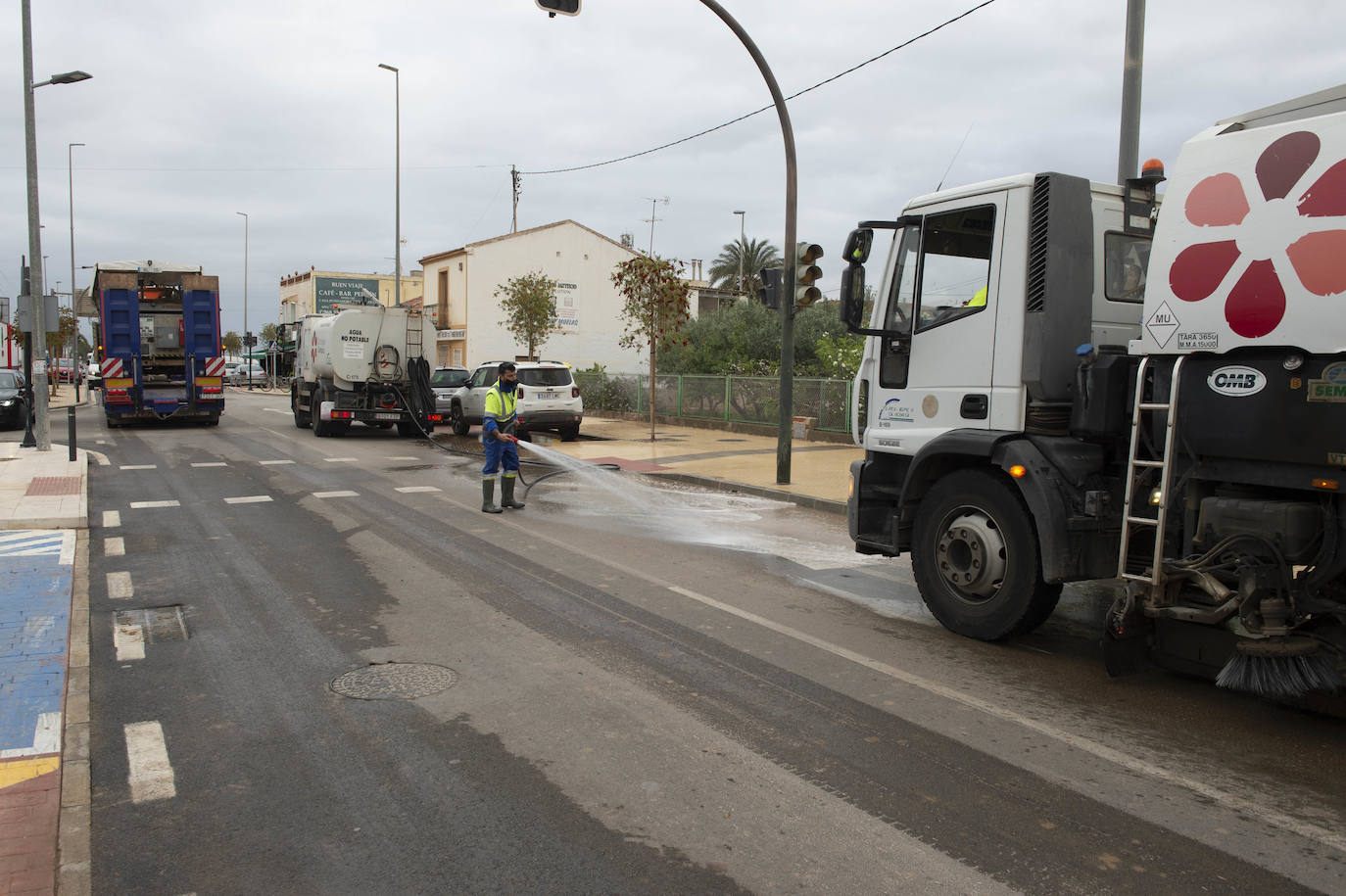 Fotos: Un colector iniciado hace cuatro años ya protege El Albujón de la lluvia torrencial