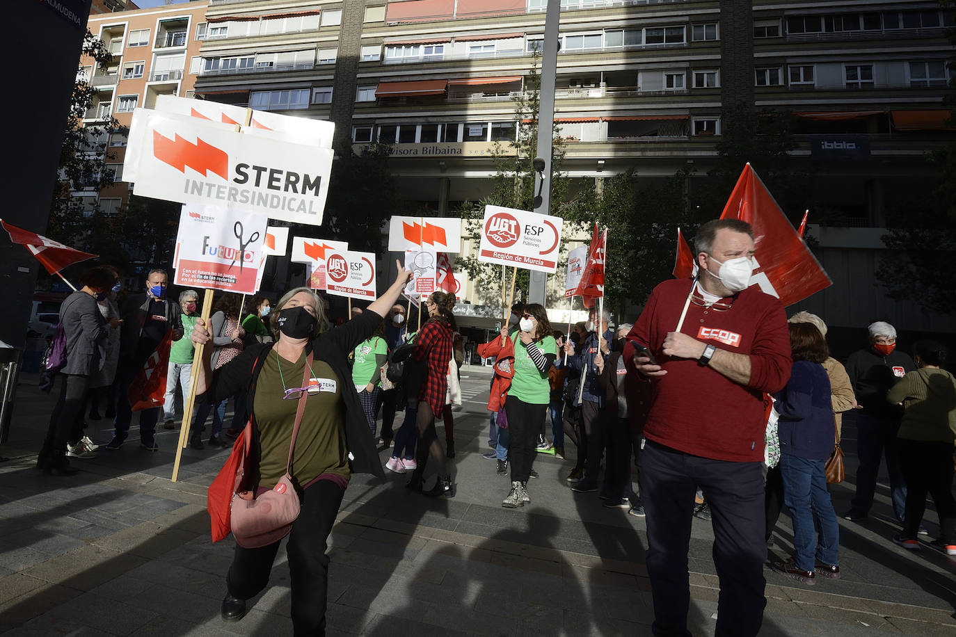 Fotos: Protesta en Murcia contra la «venta» de la educación