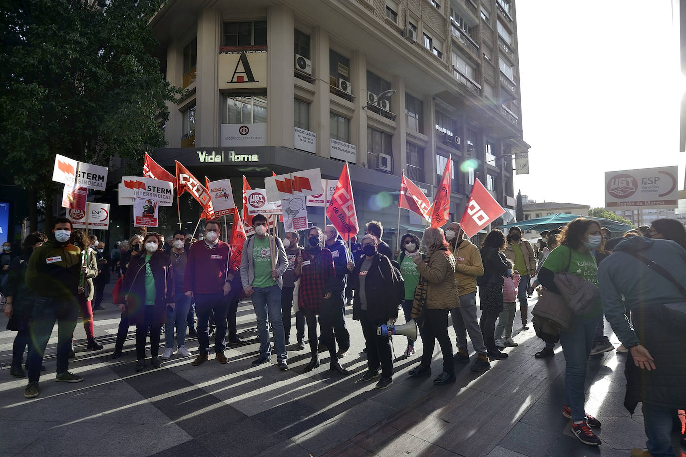 Fotos: Protesta en Murcia contra la «venta» de la educación