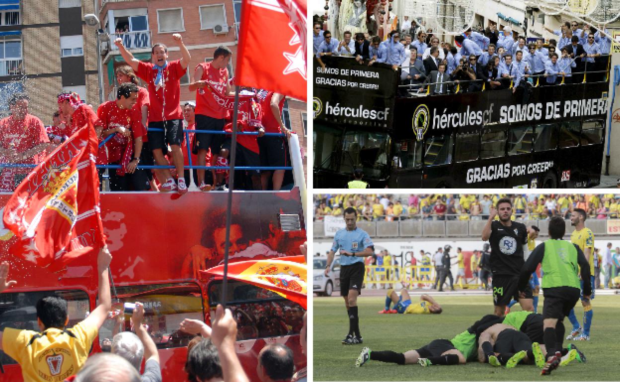 Real Murcia, Hércules y Córdoba CF.