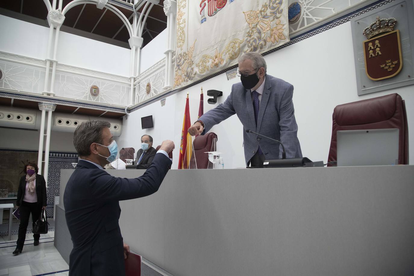 Fotos: Fernando López Miras comparecen en el pleno de la Asamblea Regional