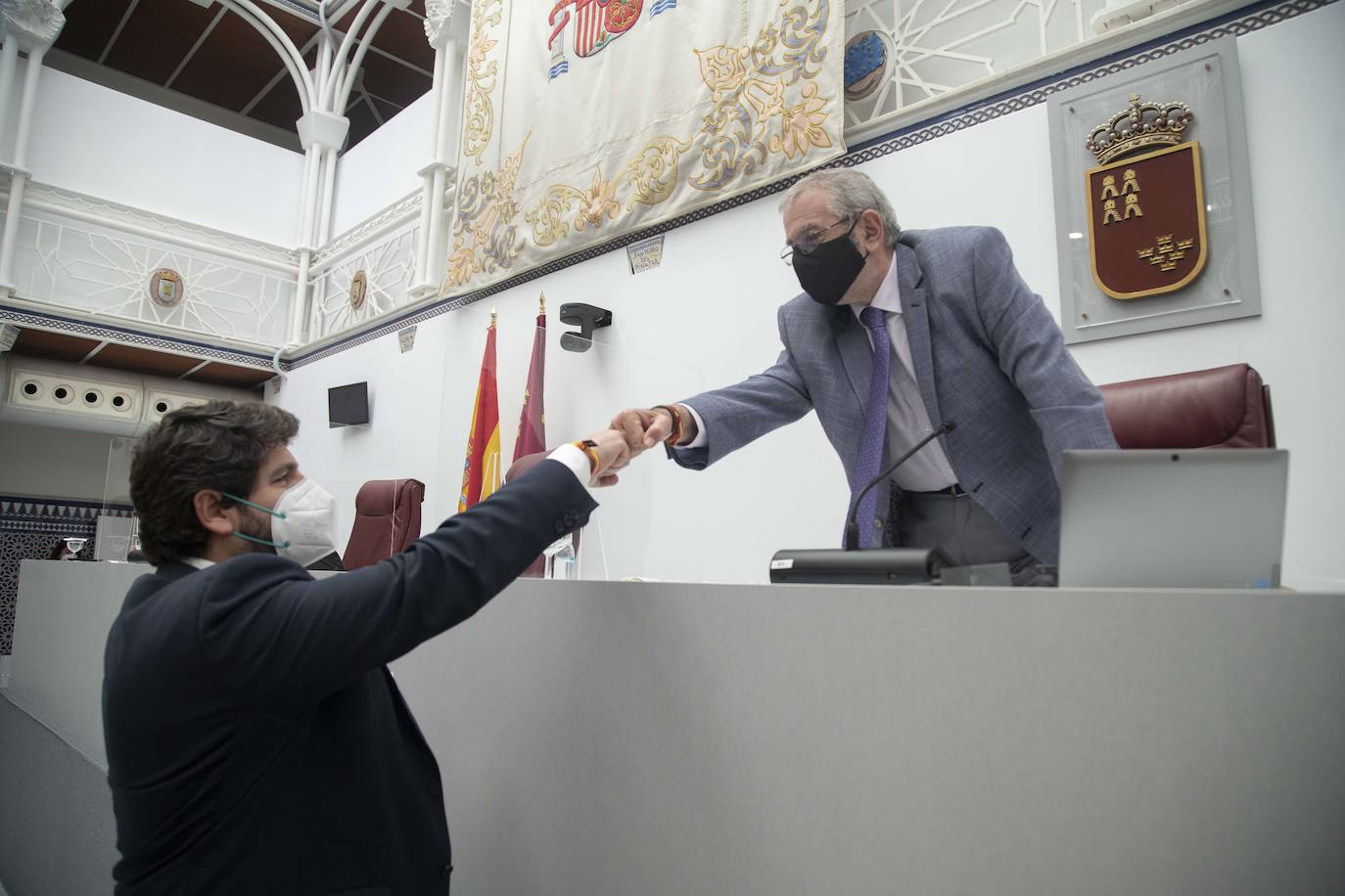 Fotos: Fernando López Miras comparecen en el pleno de la Asamblea Regional