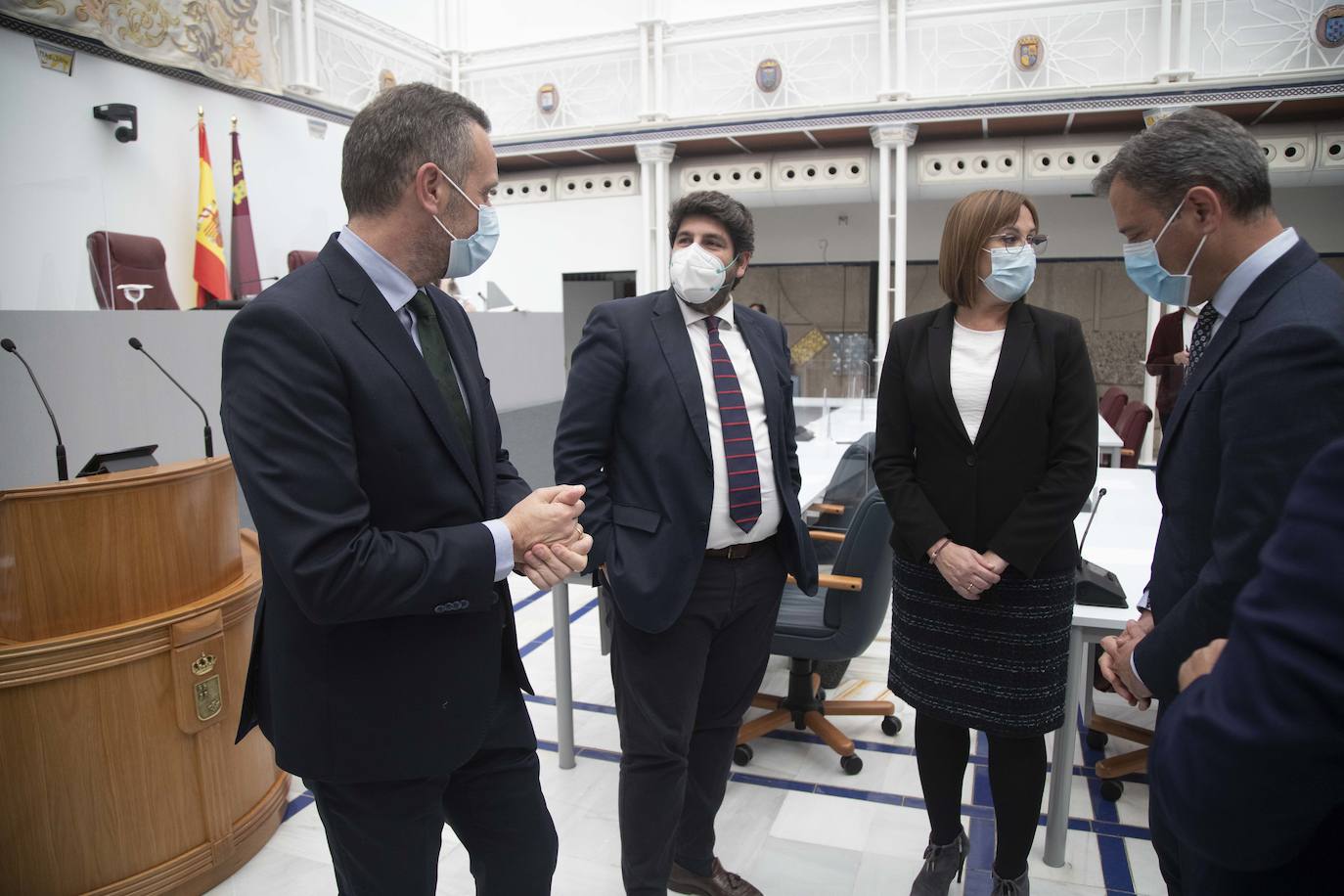 Fotos: Fernando López Miras comparecen en el pleno de la Asamblea Regional