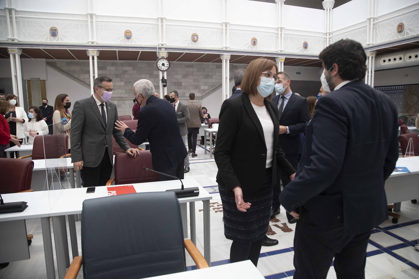 Fotos: Fernando López Miras comparecen en el pleno de la Asamblea Regional