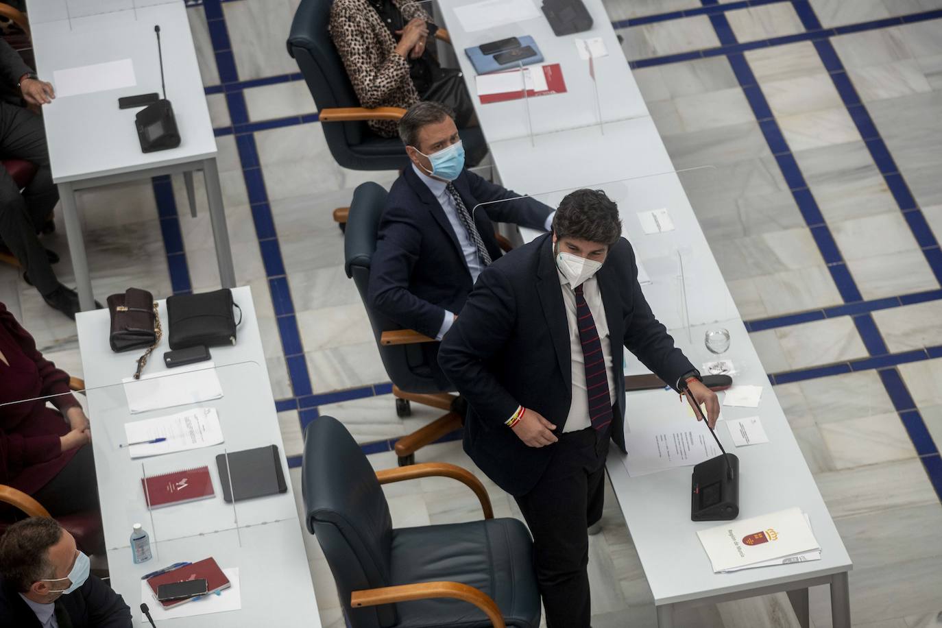 Fotos: Fernando López Miras comparecen en el pleno de la Asamblea Regional