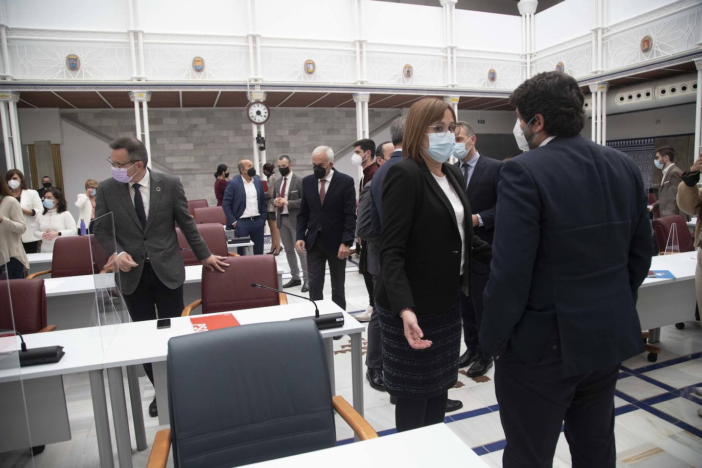 Fotos: Fernando López Miras comparecen en el pleno de la Asamblea Regional