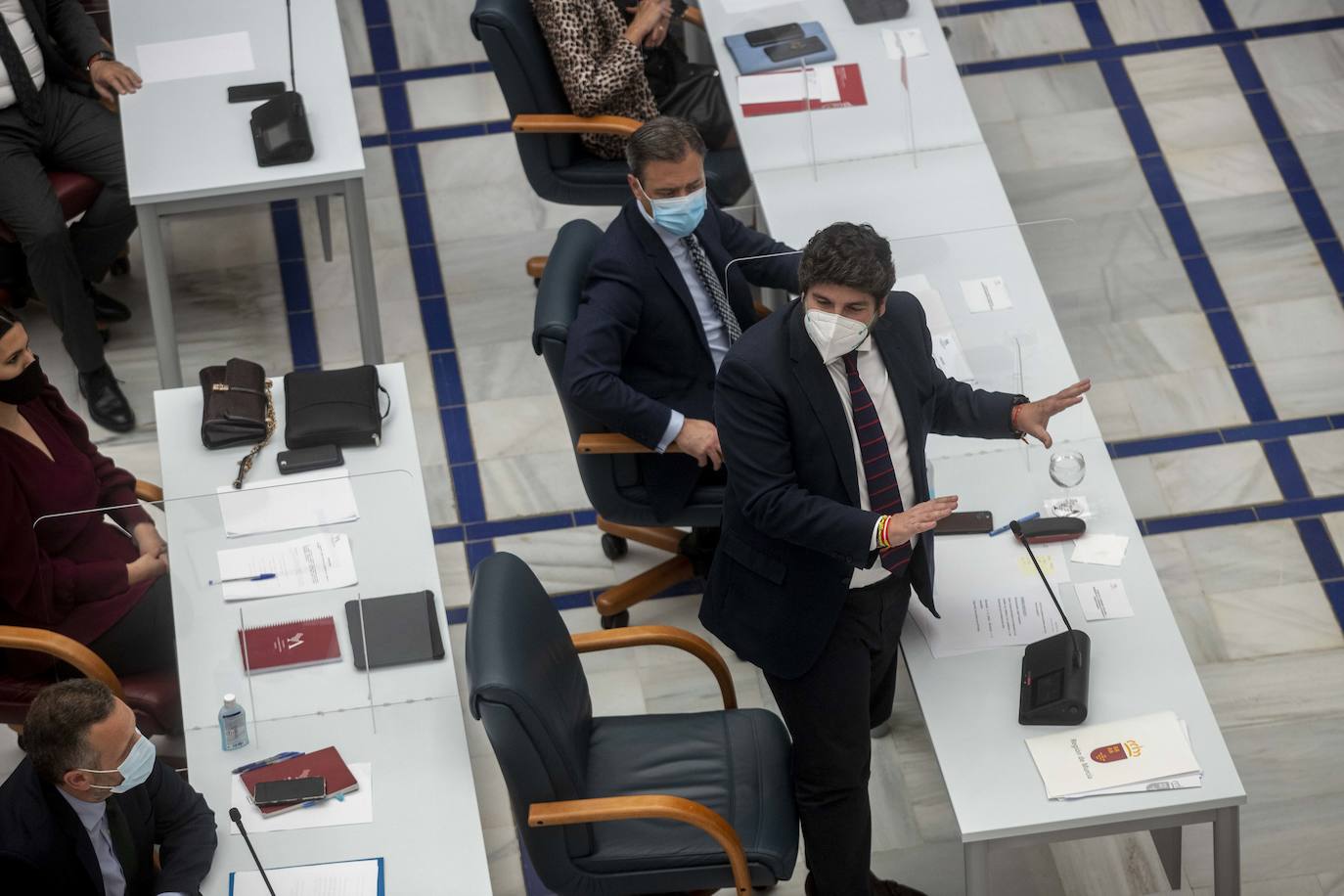 Fotos: Fernando López Miras comparecen en el pleno de la Asamblea Regional