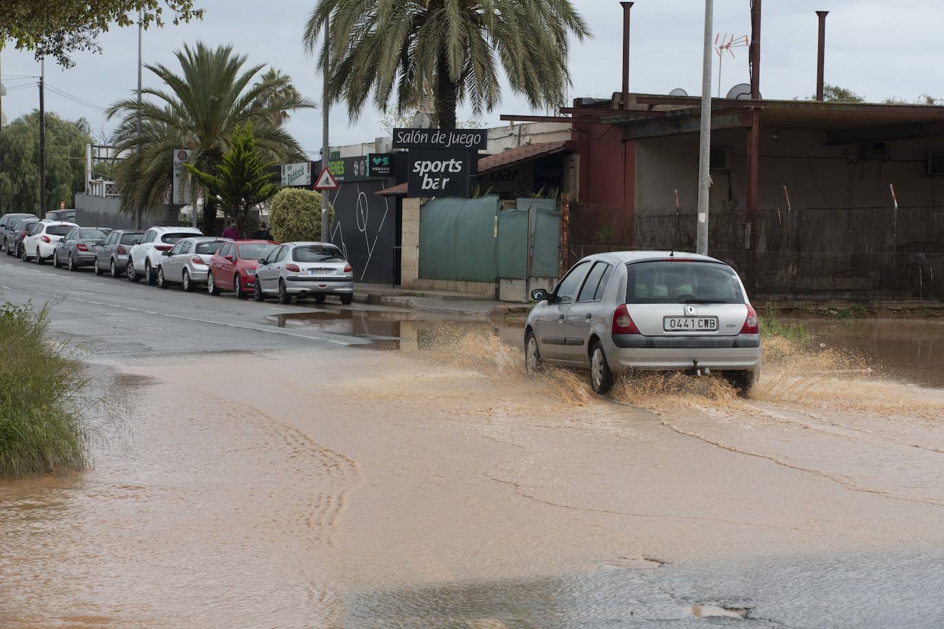 Fotos: Calles anegadas por la lluvia en la diputación cartagenera de La Aljorra