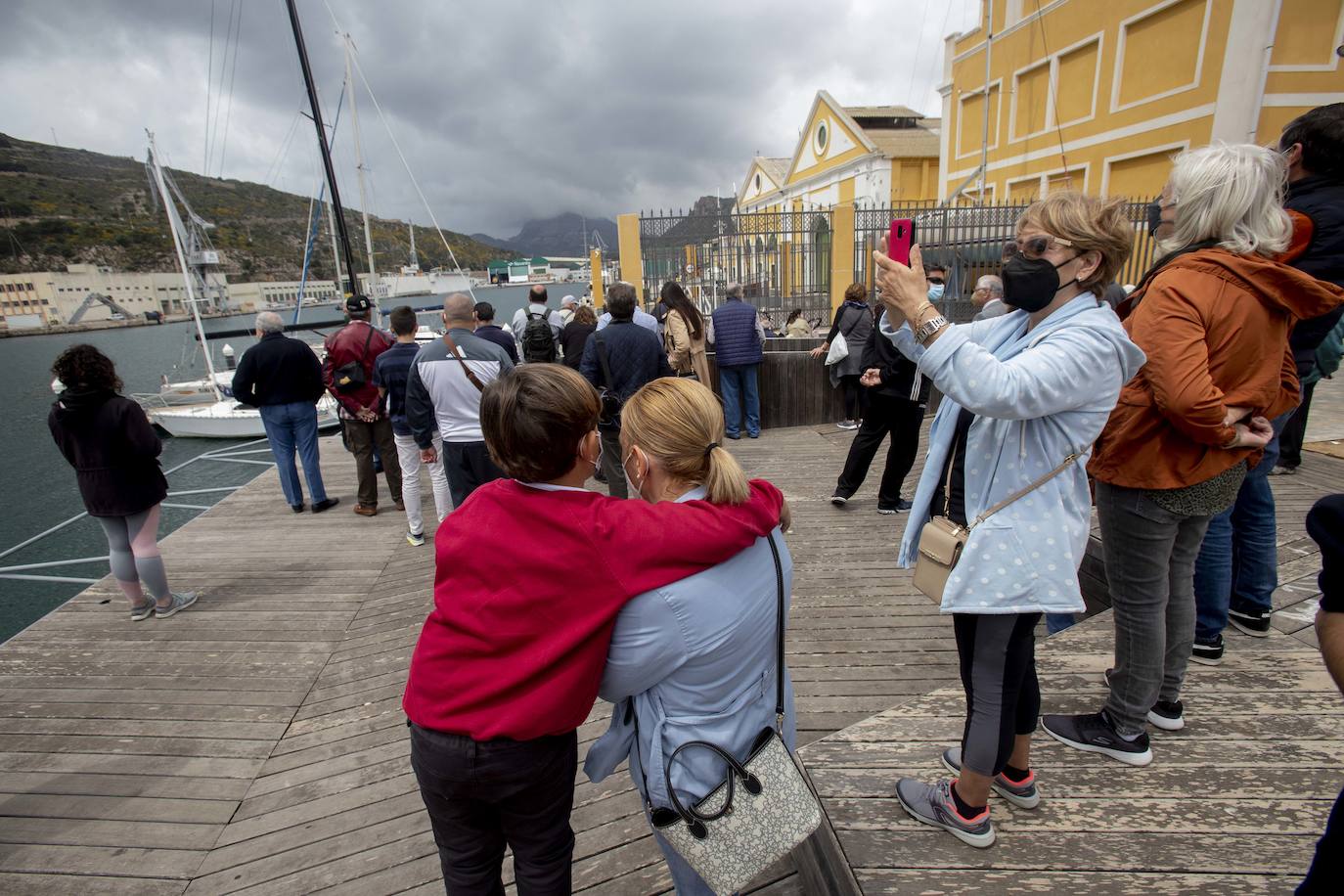 Fotos: Los Reyes asisten al acto de la puesta a flote del submarino &#039;Isaac Peral&#039; en Cartagena