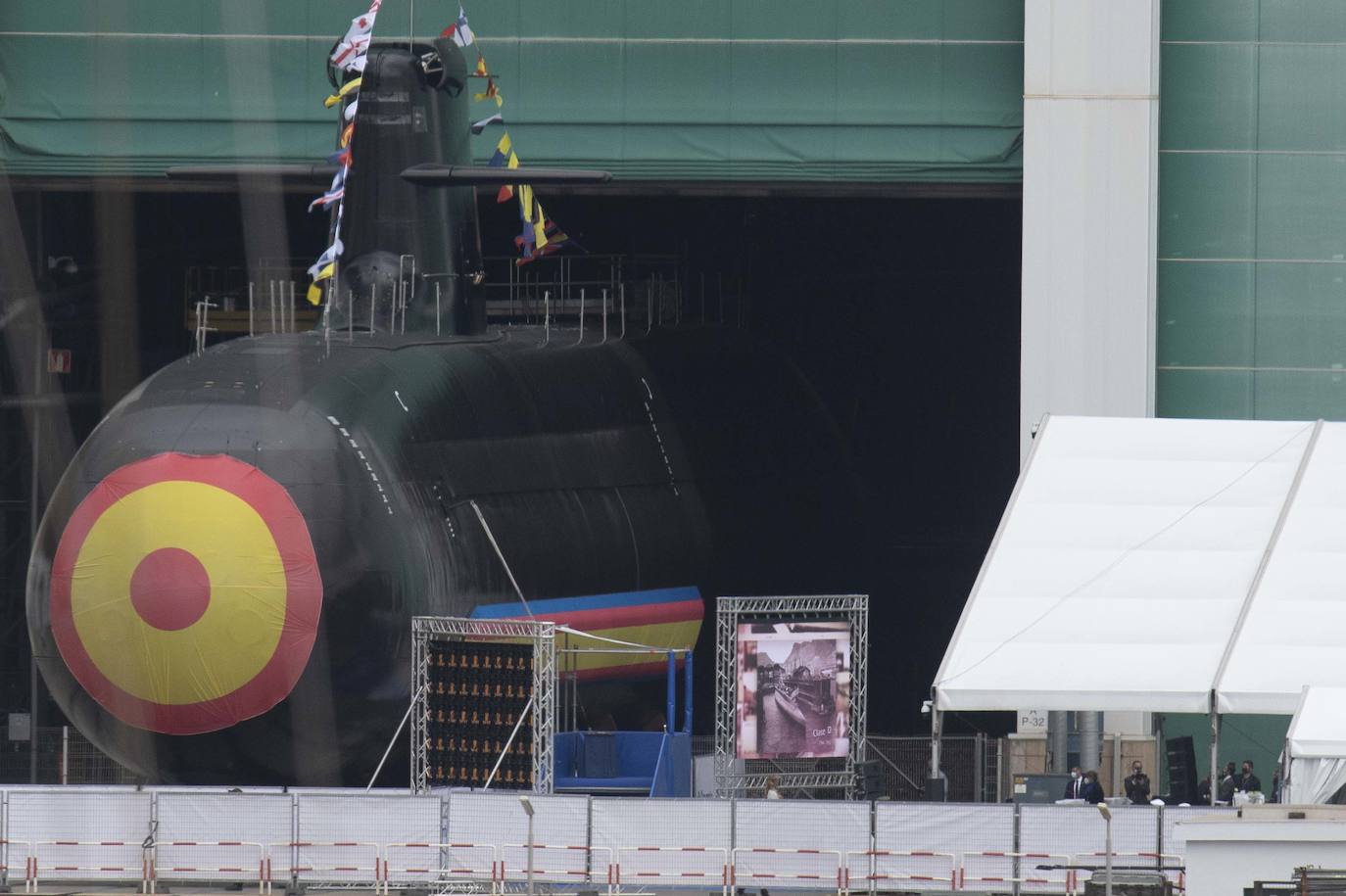 Fotos: Los Reyes asisten al acto de la puesta a flote del submarino &#039;Isaac Peral&#039; en Cartagena