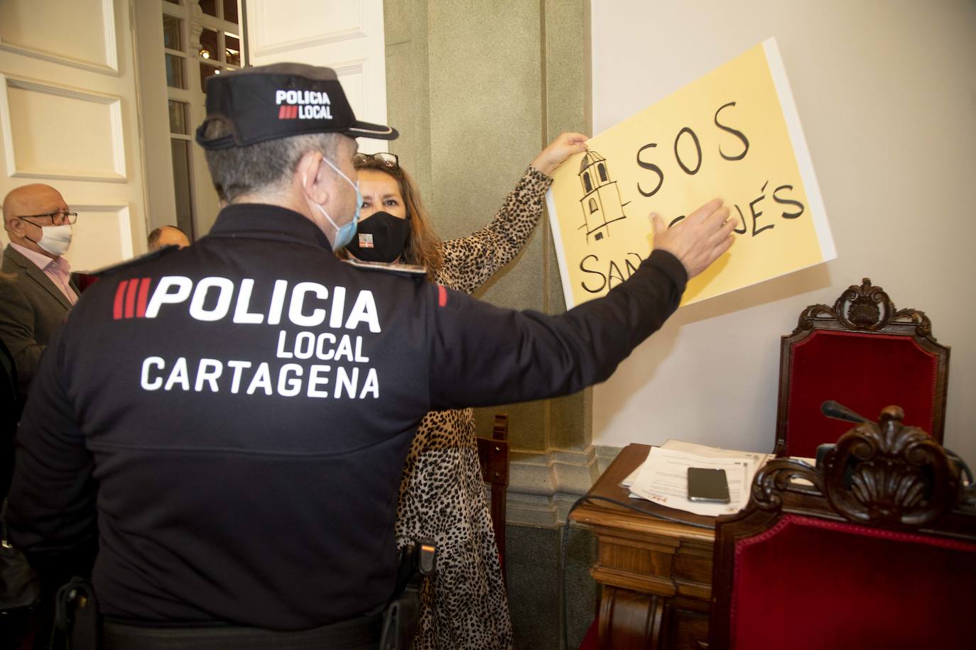 Fotos: Pleno en el Ayuntamiento de Cartagena