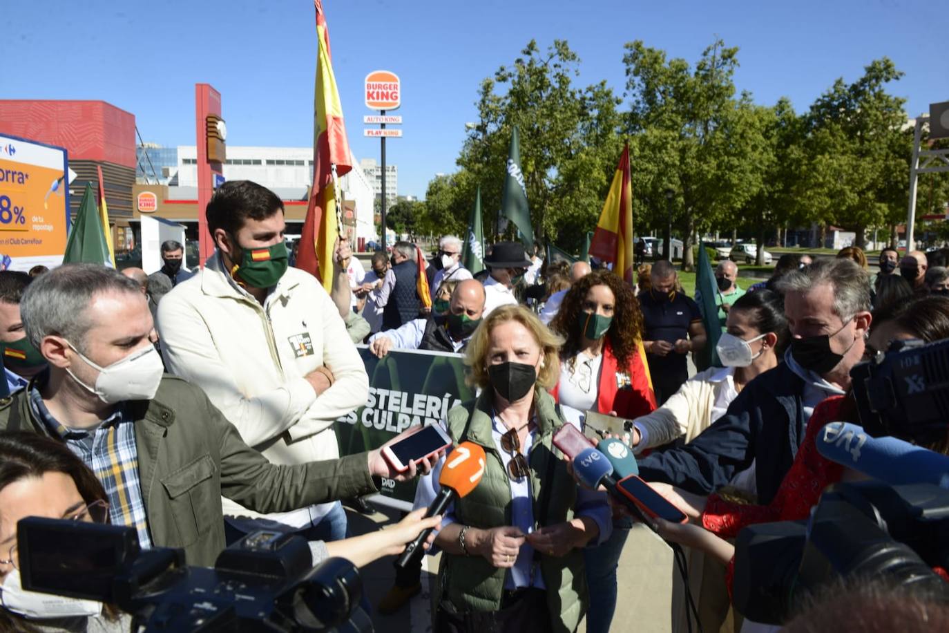 Fotos: Manifestación de Vox y el sindicato Solidaridad &quot;en defensa de los trabajadores&quot;, este sábado en Murcia