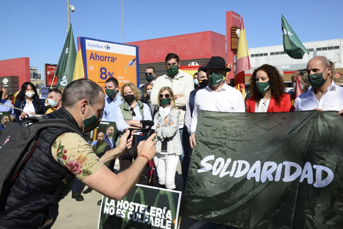 Fotos: Manifestación de Vox y el sindicato Solidaridad &quot;en defensa de los trabajadores&quot;, este sábado en Murcia