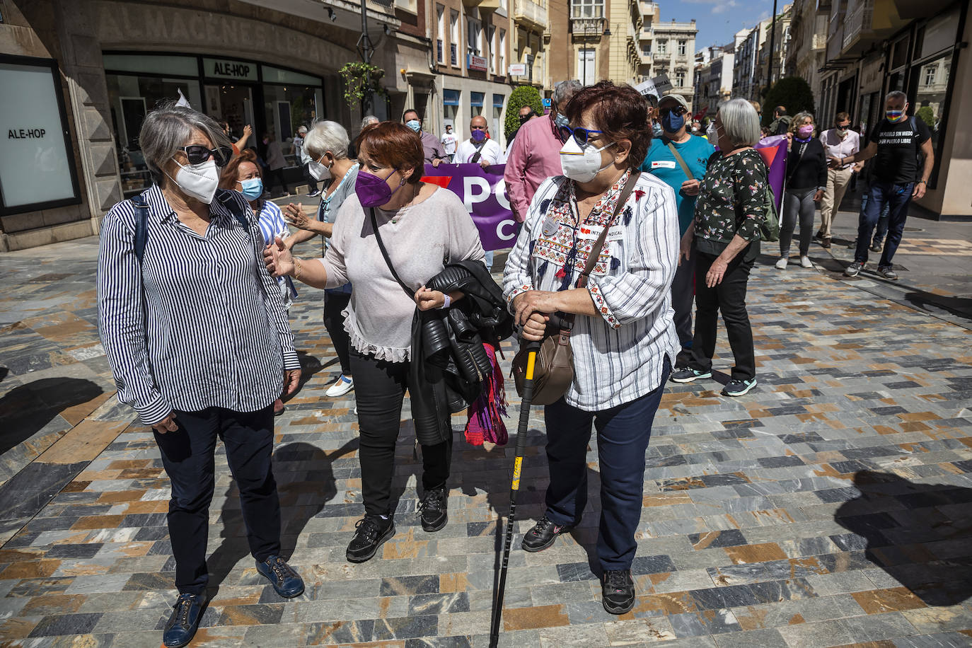 Fotos: Manifestación del Primero de Mayo en Cartagena