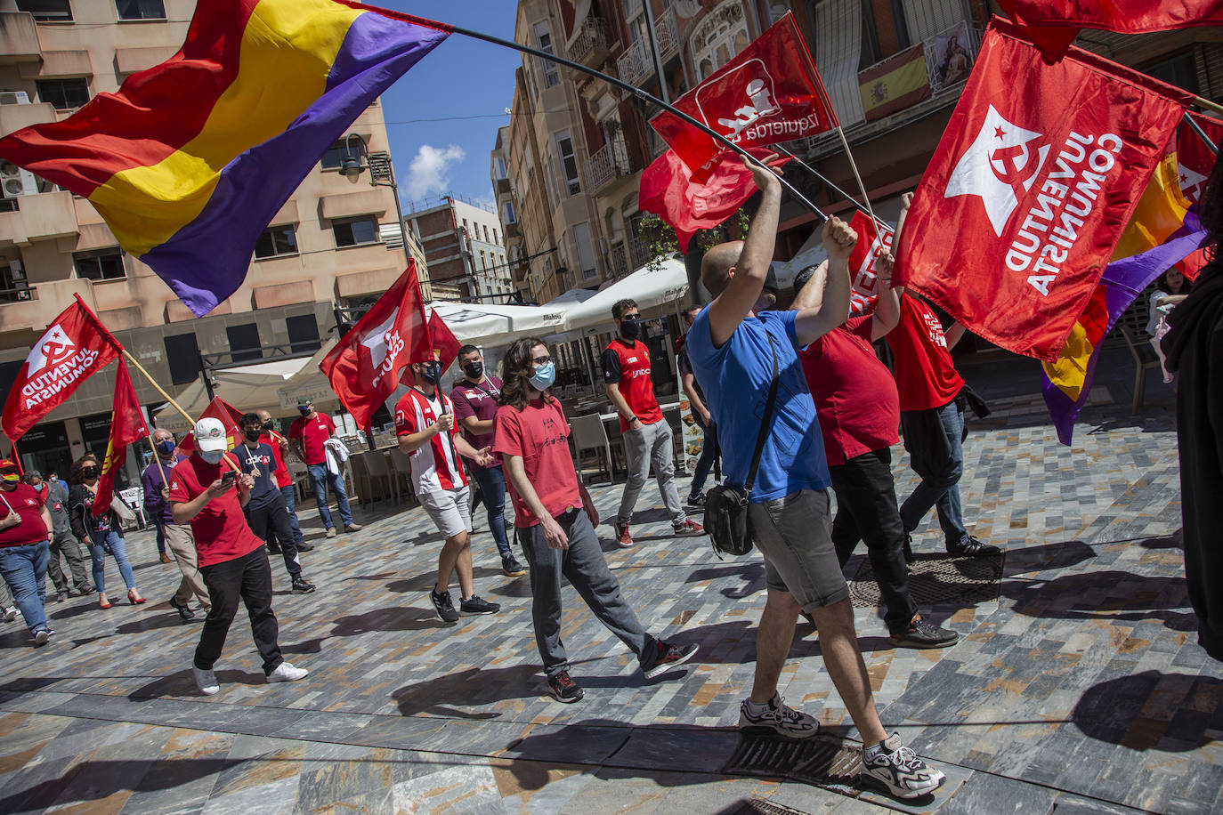 Fotos: Manifestación del Primero de Mayo en Cartagena